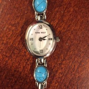 Nine West Watch with turquoise stones